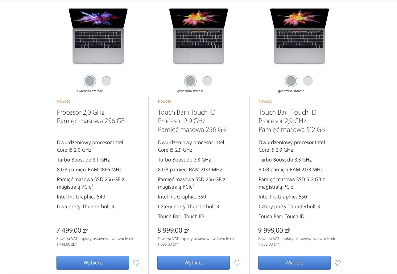 MacBook Pro 2016 - znamy polskie ceny.