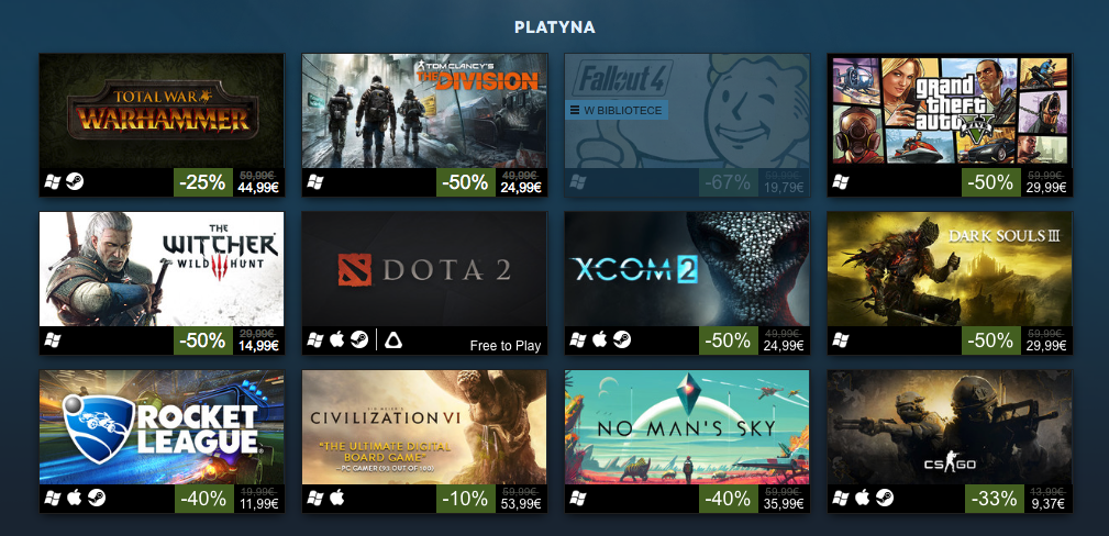 Steam Top 100 Najlepiej Zarabiaj cych Gier W 2016 Roku