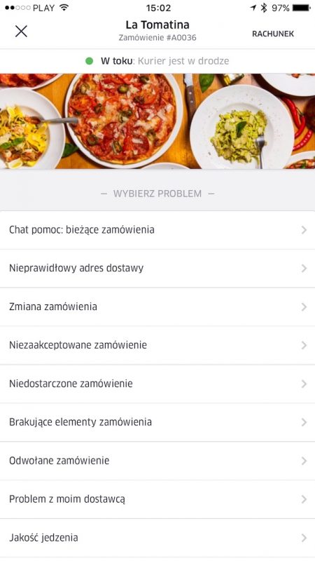 uber eats jedzenie online dowoz aplikacja warszawa