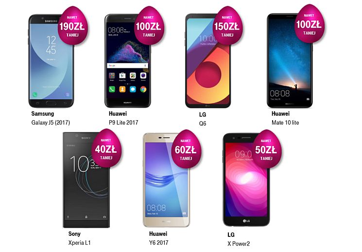 Ci Cie Cen W T Mobile Smartfony Samsunga Huawei I Lg Nawet O Z