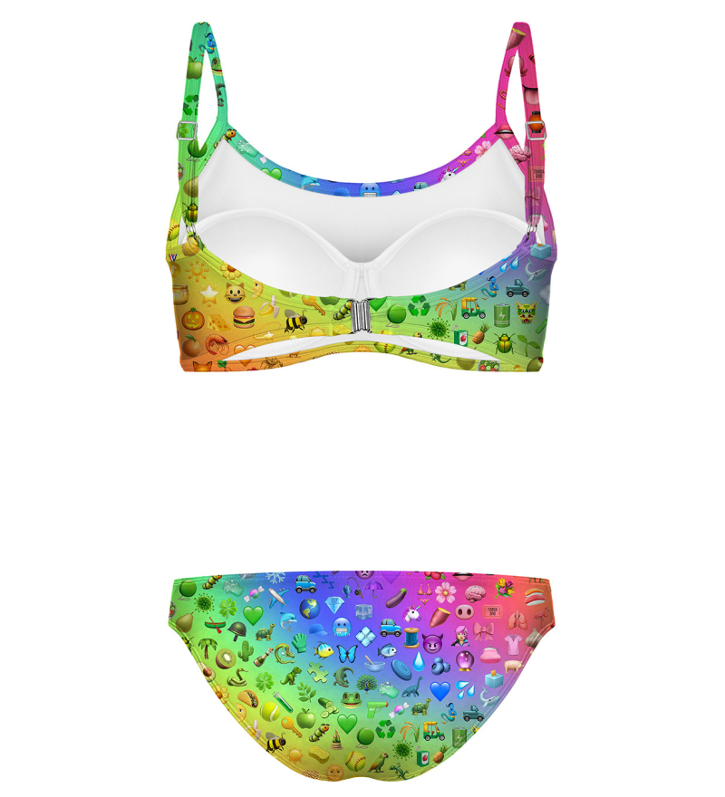 Rainbow Emoji Regular Bikini Set Mr Gugu Miss Go