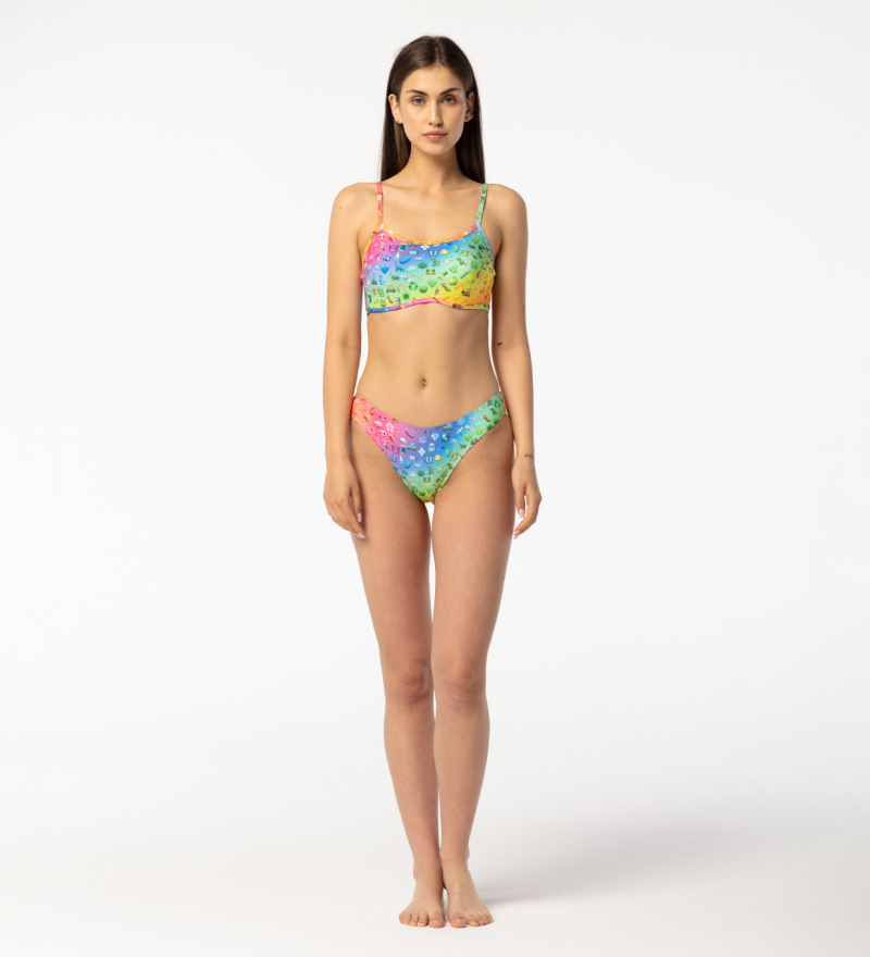 Rainbow Emoji Regular Bikini Set Mr Gugu Miss Go