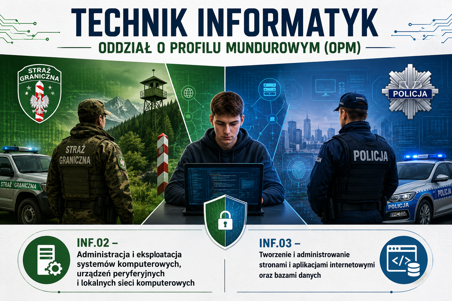 Technik informatyk &ndash; Oddział o profilu mundurowym w Technikum w Żywcu ZDZ w Katowicach