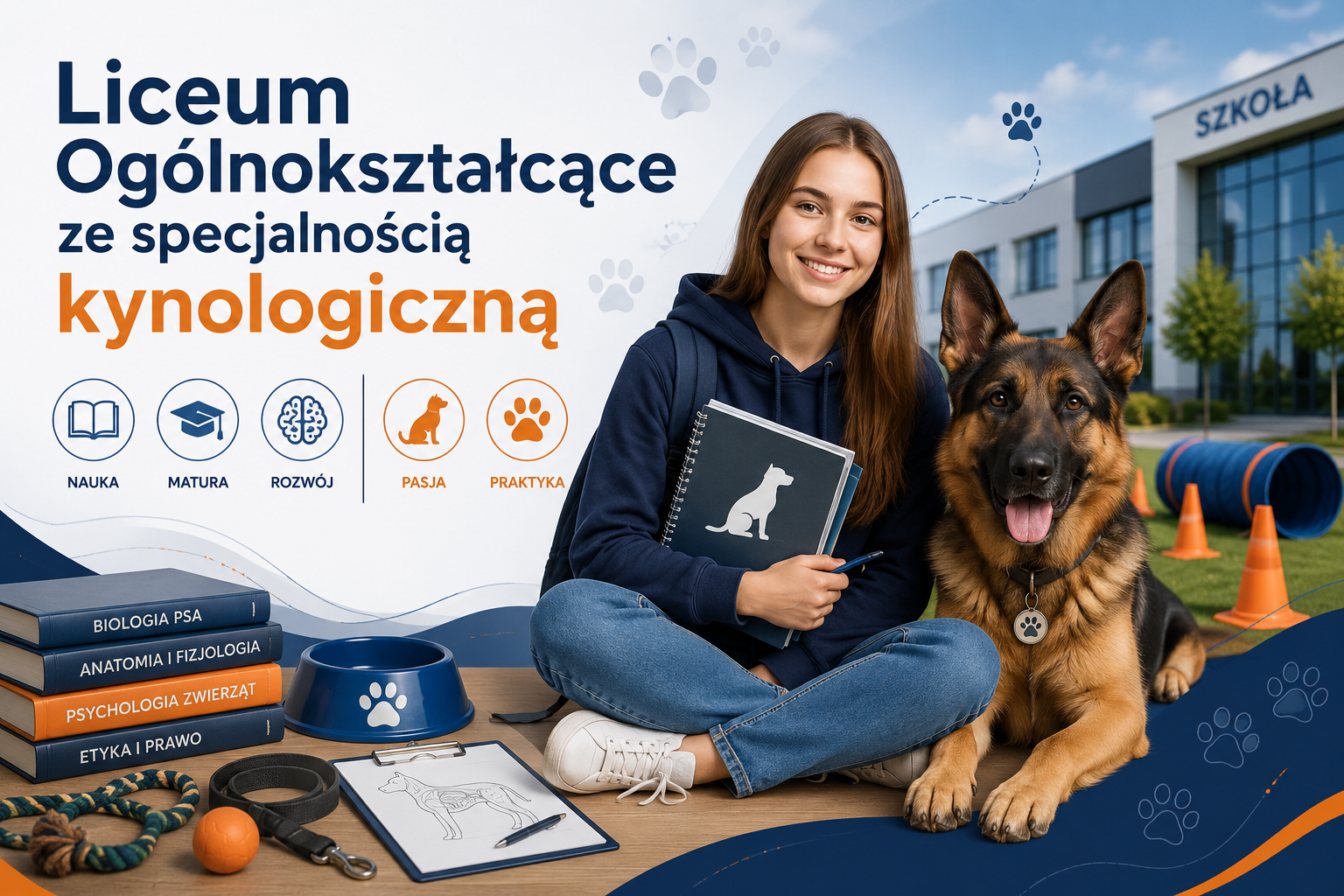 Liceum og&oacute;lnokształcące ze specjalnością kynologiczną - Szkoły w Andrychowie ZDZ w Katowicach 