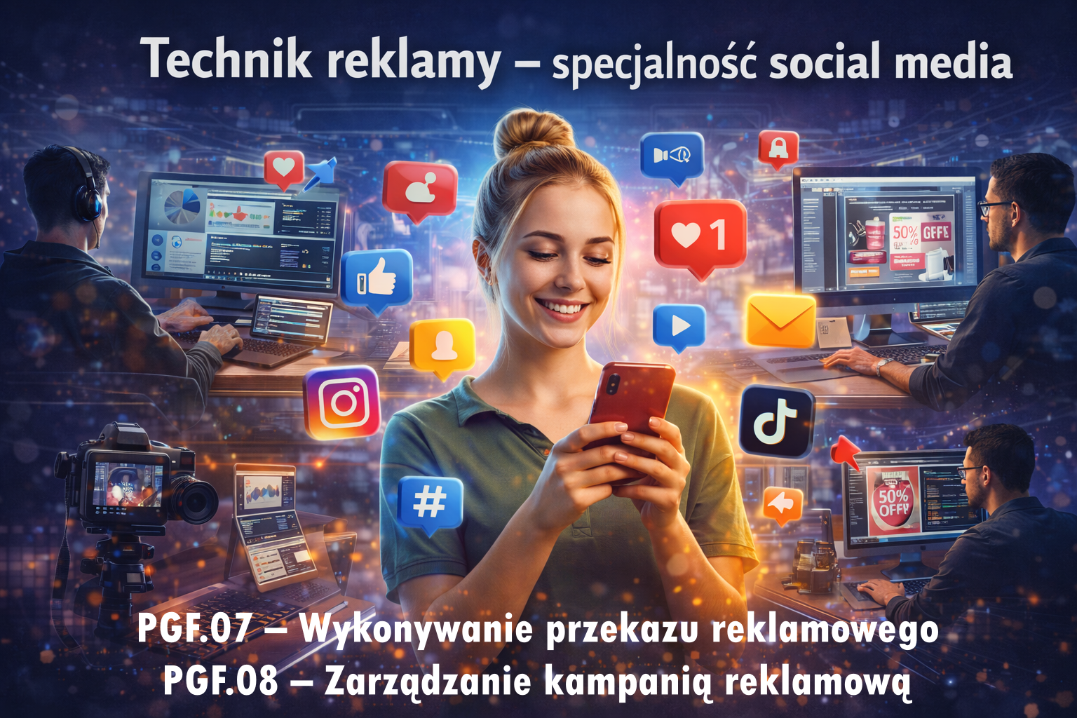 Technik reklamy ze specjalnością social media w Technikum w Zespole Szkół im. Mikołaja Kopernika w Sosnowcu