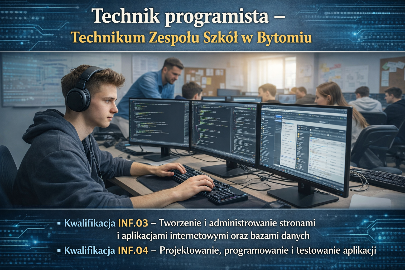 Technik programista – nauka w Technikum w Bytomiu ZDZ Katowice