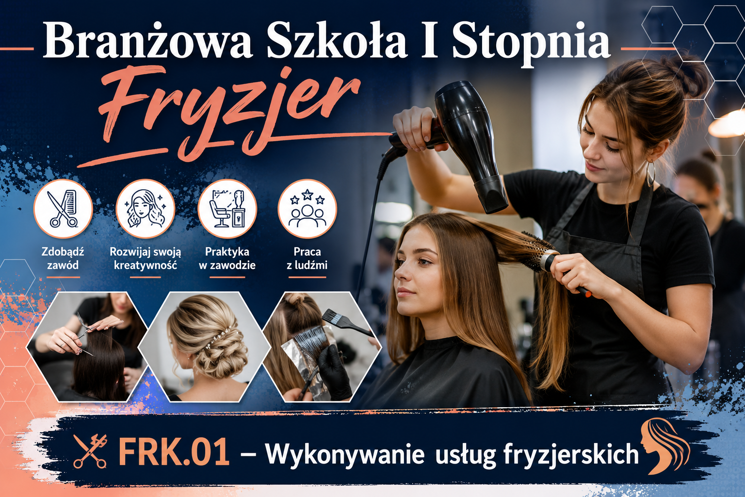 Fryzjer &ndash; nauka zawodu w Branżowej Szkole I Stopnia w Ustroniu