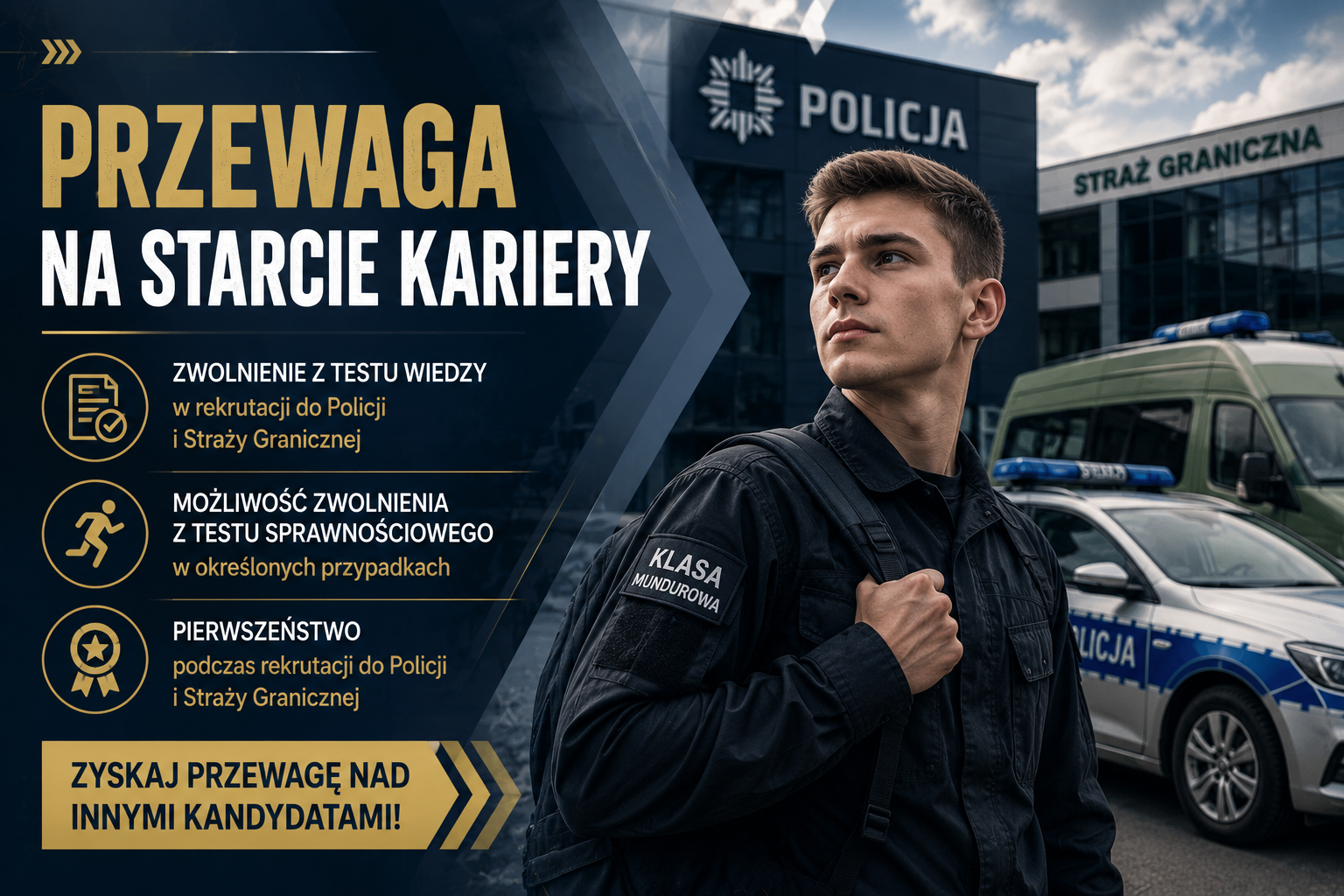 Oddział Przygotowania Mundurowego (OPM) – przewaga podczas rekrutacji do Policji i Straży Granicznej. Przygotowanie do kariery w służbach odpowiedzialnych za bezpieczeństwo.