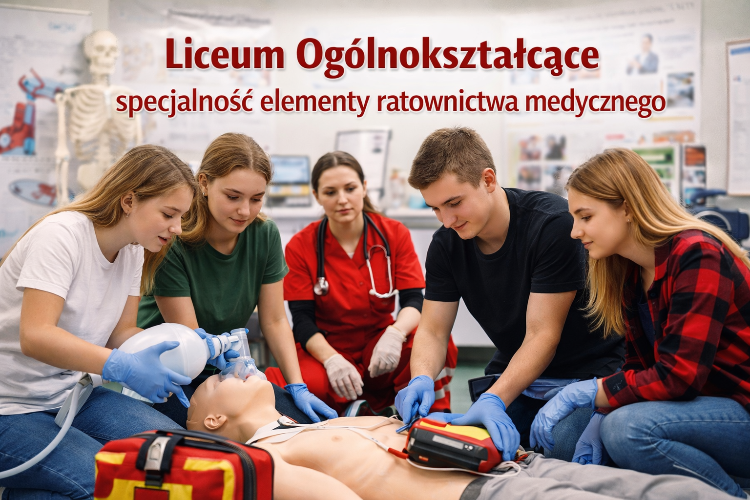 Liceum Ogólnokształcące w Andrychowie ZDZ w Katowicach ze specjalnością elementy ratownictwa medycznego