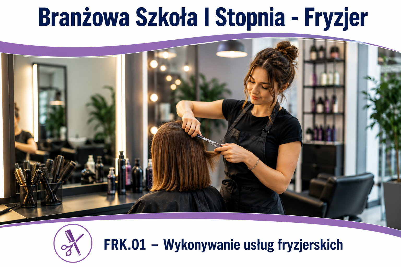 Nauka w zawodzie Fryzjer w Branżowej Szkole I Stopnia w Żarkach ZDZ w Katowicach