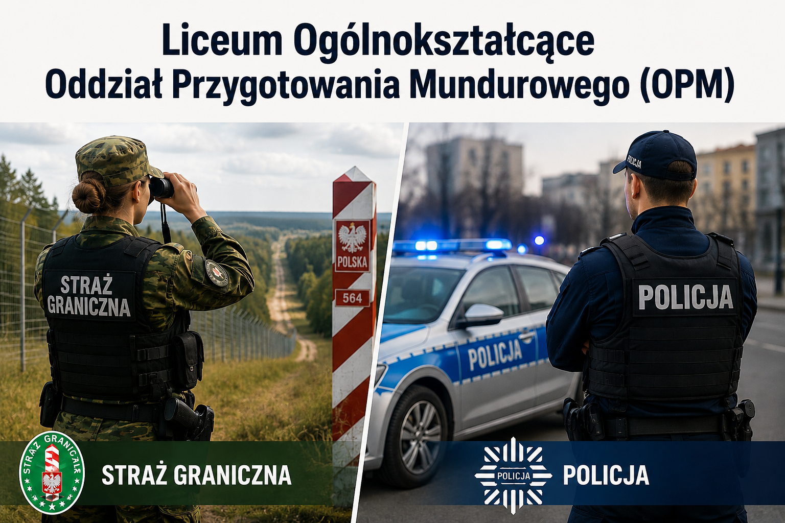Nauka w Liceum Ogólnokształcącym w Olkuszu ZDZ w Katowicach - Oddział Przygotowania Mundurowego (OPM)