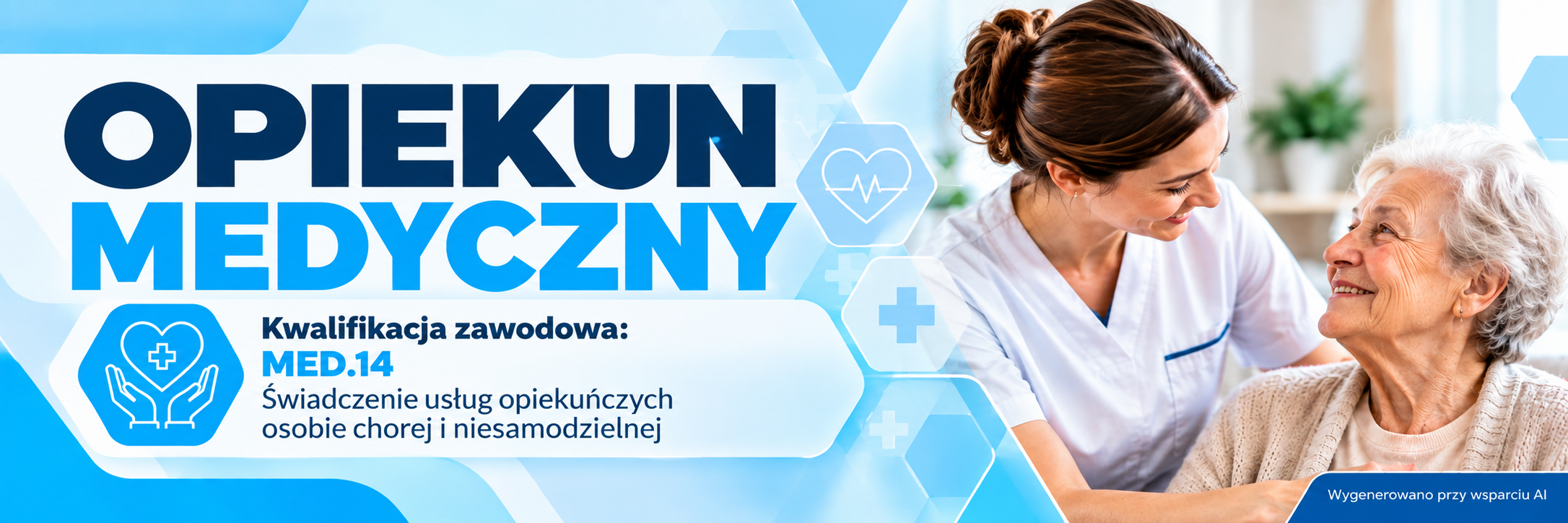 Opiekun medyczny Medyczne Studium Zawodowe w Suchej Beskidzkiej Zakładu Doskonalenia Zawodowego w Katowicach – kwalifikacja MED.14 Świadczenie usług medyczno-pielęgnacyjnych i opiekuńczych osobie chorej i niesamodzielnej