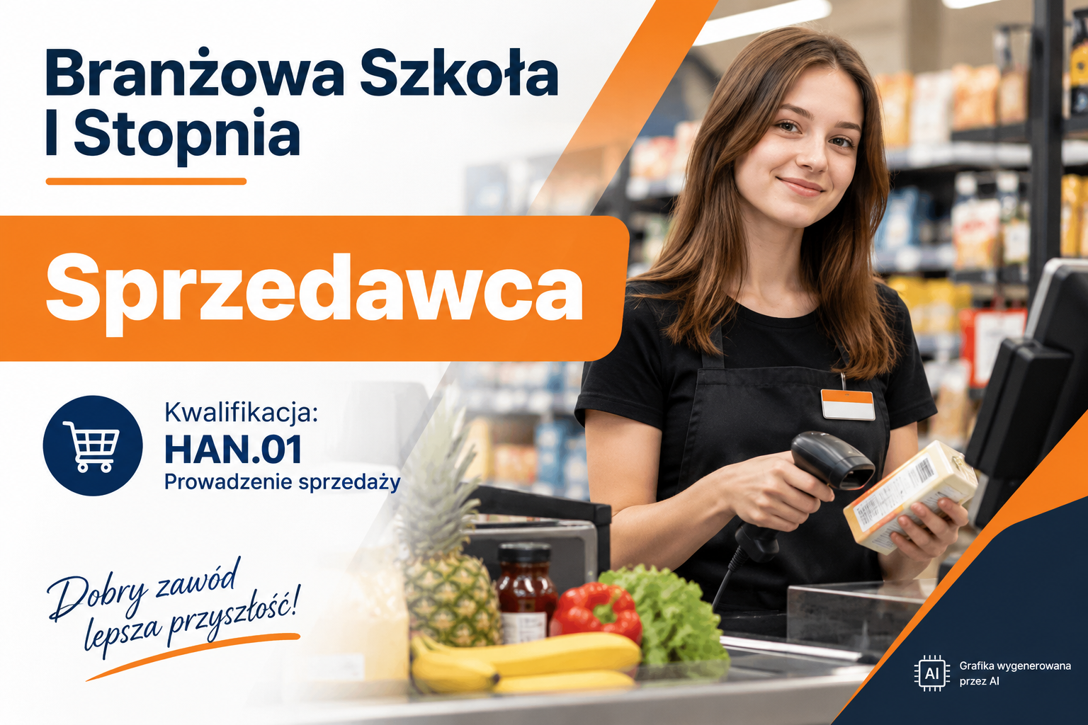 Branżowa Szkoła I Stopnia im. Mikołaja Kopernika w Sosnowcu ZDZ w Katowicach – sprzedawca, kwalifikacja HAN.01. Prowadzenie sprzedaży, nauka zawodu i praktyczne przygotowanie do pracy w handlu.