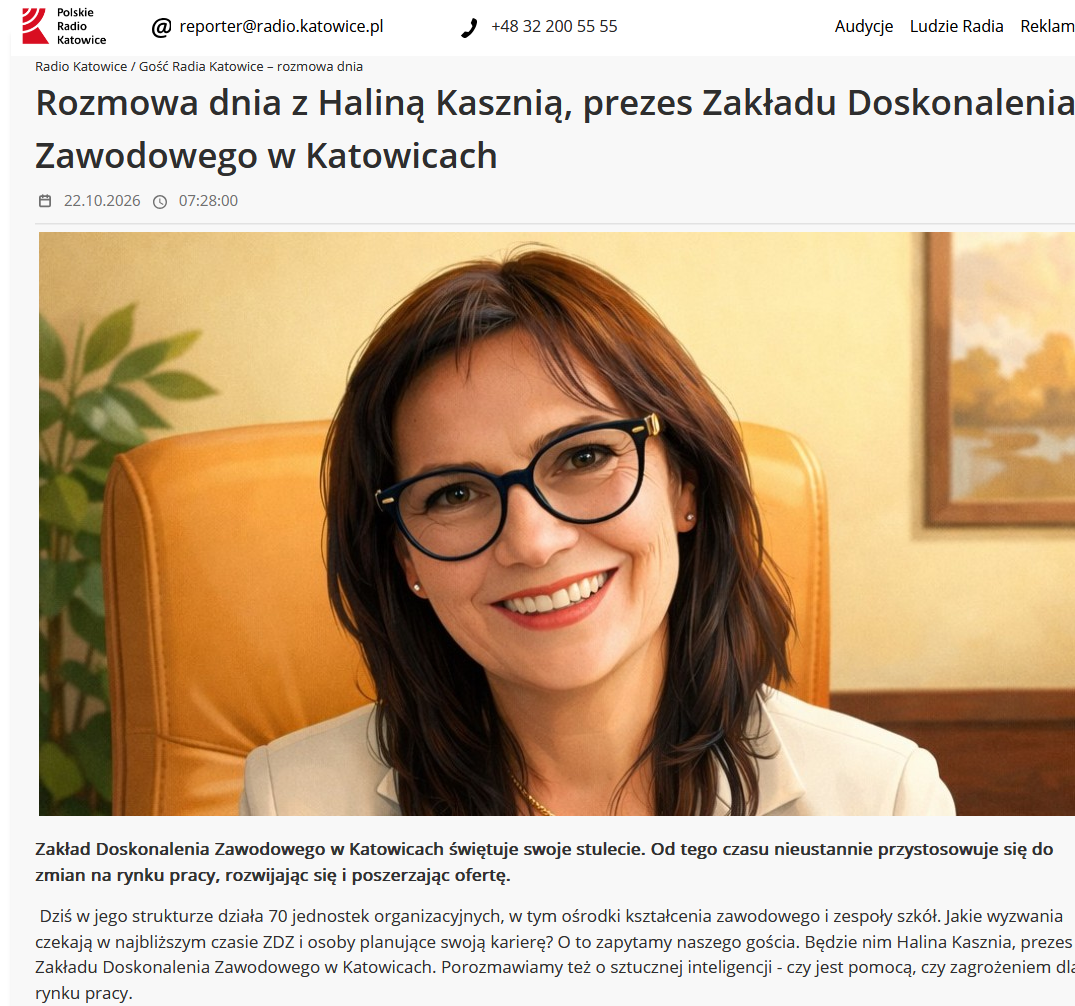 https://www.radio.katowice.pl/zobacz,76876,Rozmowa-dnia-z-Halina-Kasznia-prezes-Zakladu-Doskonalenia-Zawodowego-w-Katowicach.html