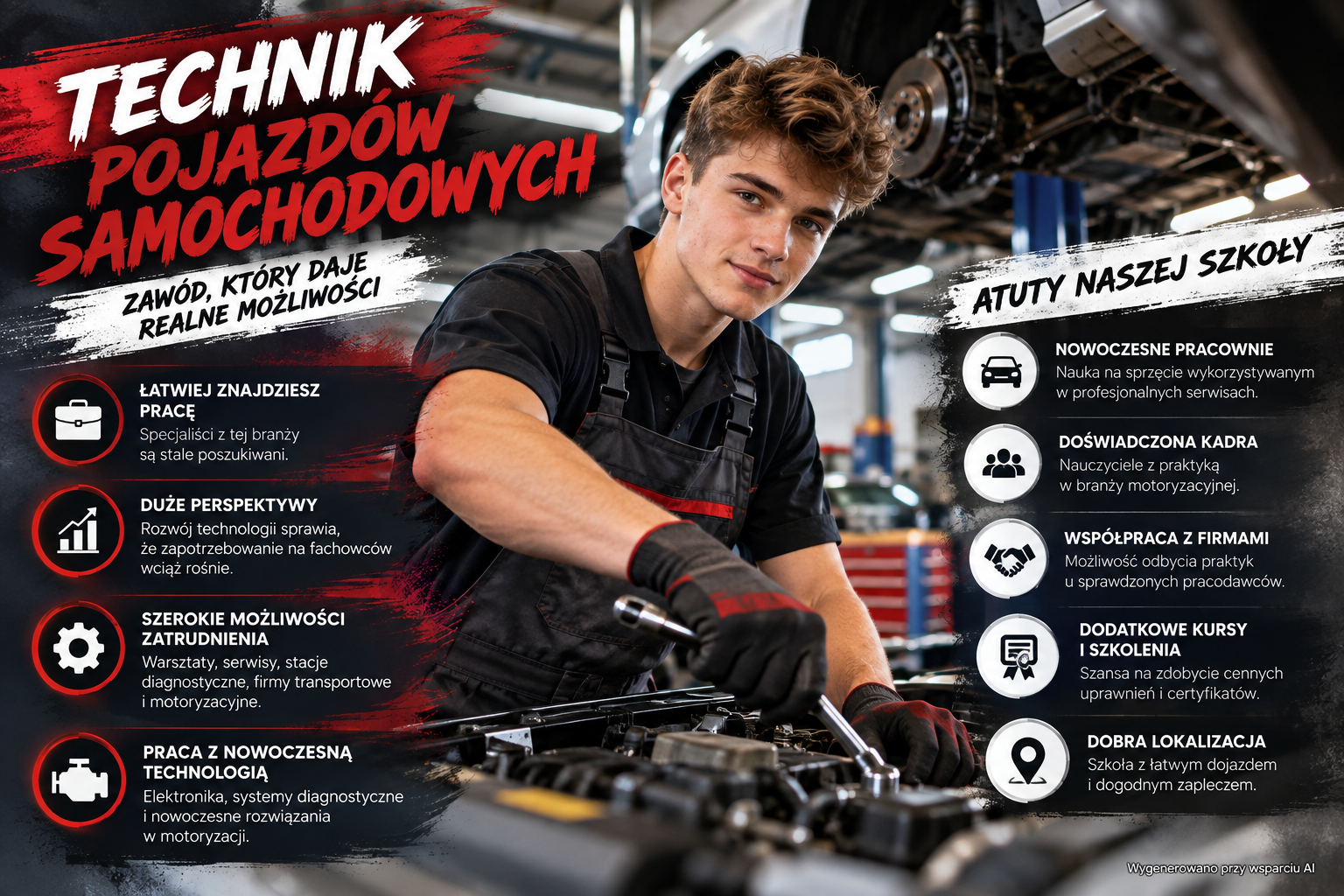 Branżowa Szkoła II Stopnia w Trzebini ZDZ w Katowicach – Technik pojazdów samochodowych, możliwości pracy, rozwój zawodowy i zalety szkoły