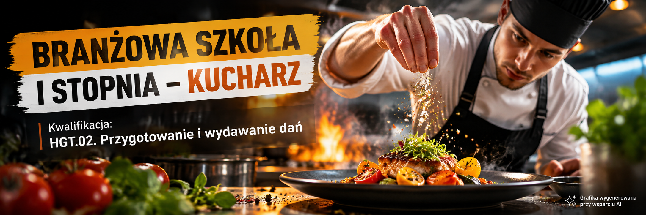 Branżowa Szkoła I stopnia w Żywcu ZDZ w Katowicach – kucharz, kwalifikacja HGT.02. Przygotowanie i wydawanie dań