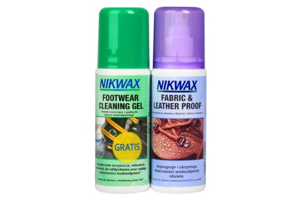 NIKWAX-Tkanina i skóra zestaw do czyszczenia i impregnacji obuwia nikwax miniaturka
