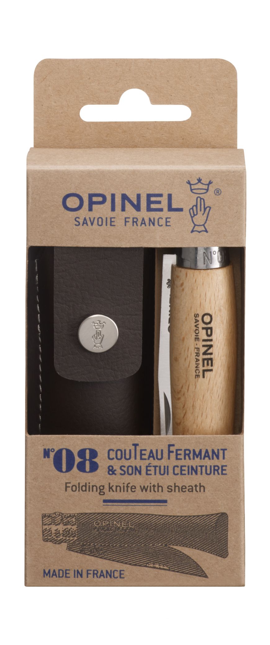 Nóż OPINEL Inox No. 8 etui 8VRI ETUI 1 miniaturka