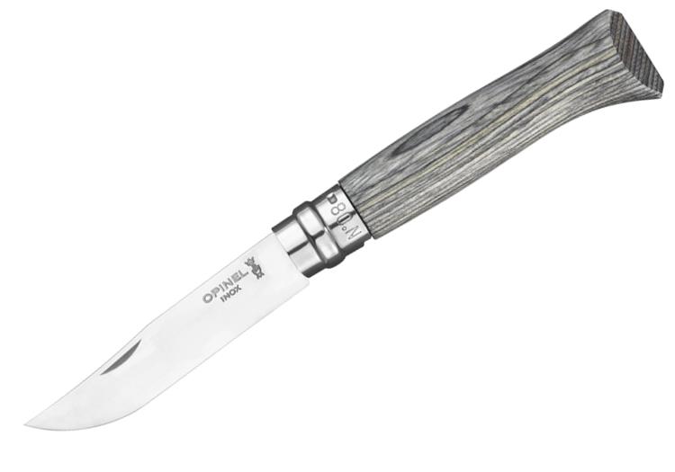 Nóż OPINEL inox No. 8 brzoza szara grey 1 miniaturka