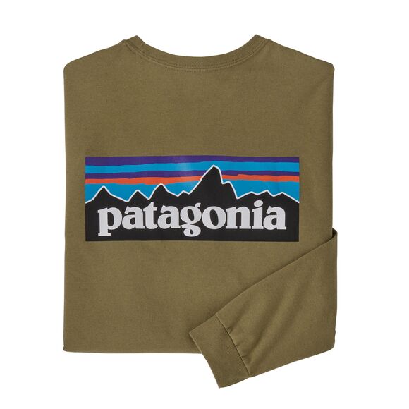 Koszulka męska PATAGONIA P-6 Logo L/S POS WBF22_38518_MOKH miniaturka