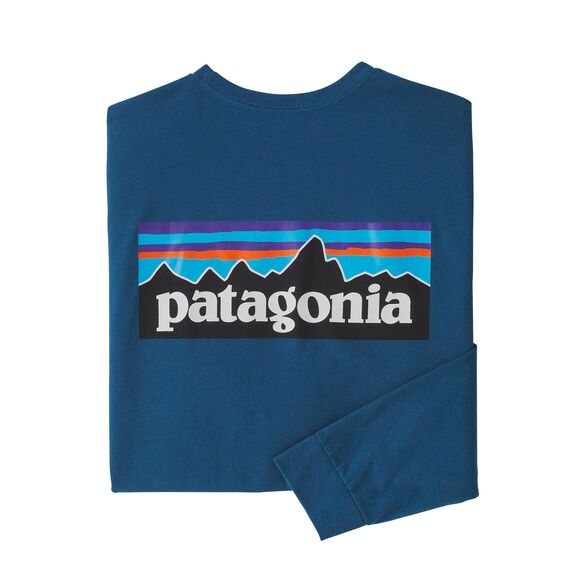 Koszulka męska PATAGONIA P-6 Logo L/S POS WBF22_38518_WAVB miniaturka