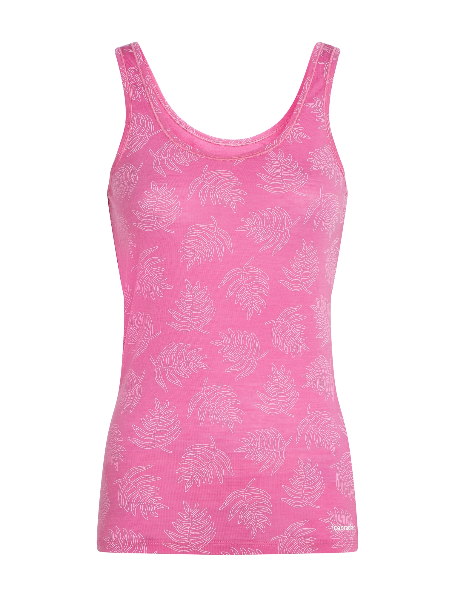 Koszulka damska ICEBREAKER Siren Tank AOP 5775 SS25 IM W Women Merino 150 Siren Tank Fresh Ferns AOP 0A57750B5_01_wynik miniaturka