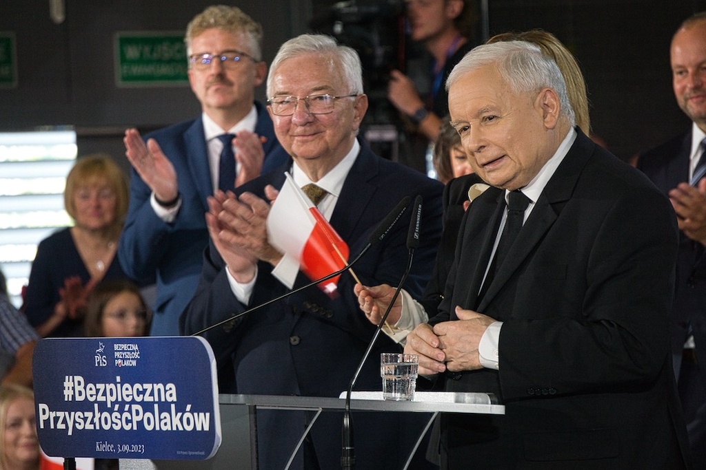 Jarosław Kaczyński na spotkaniu z wyborcami