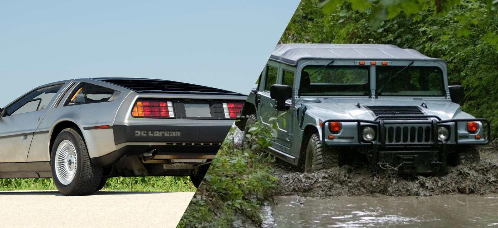 DeLorean czy Hummer H1? Pojedynek sławnych amerykańskich „aktorów”