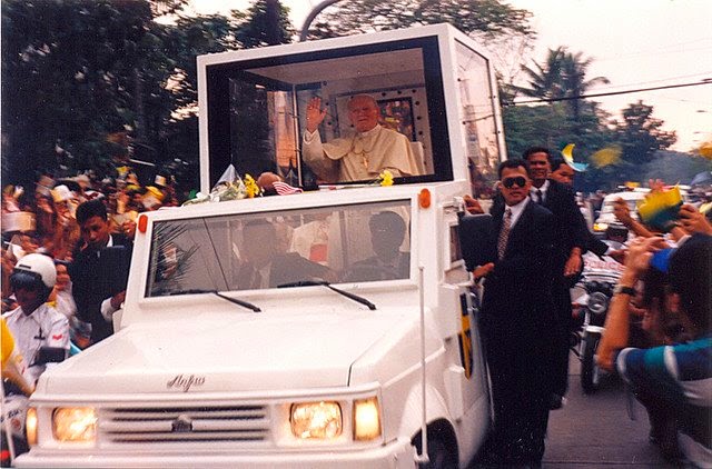 Jan Paweł II papamobile pielgrzymka 