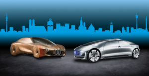samochody autonomiczne BMW i Mercedes