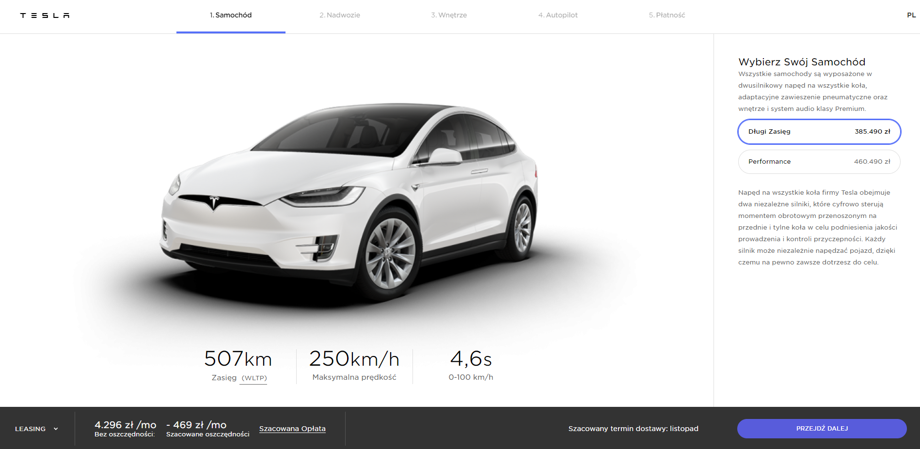 Strona Tesli W Polsce Ruszyla Tesla Model 3 Cena Od 195 490 Zl