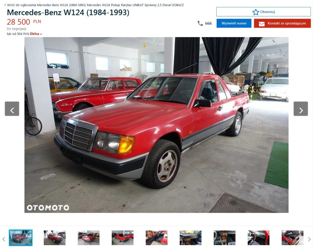 Mercedes W124 pickup