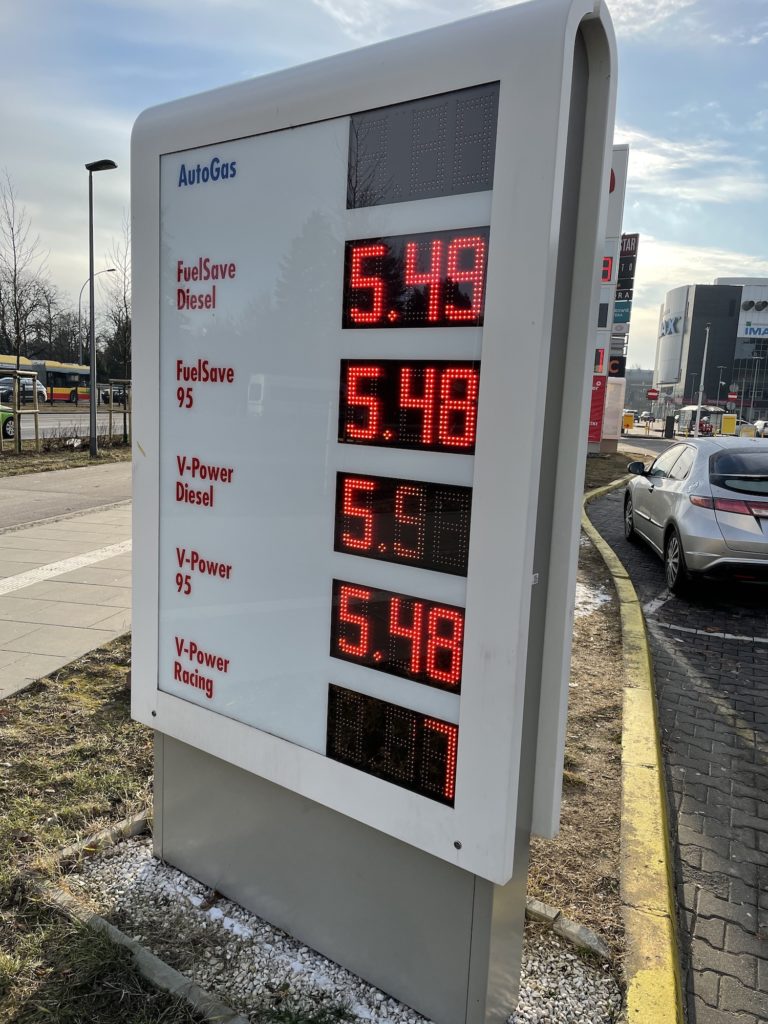 aktualne ceny paliw