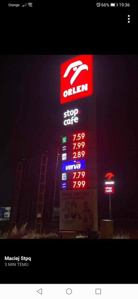 ceny paliw