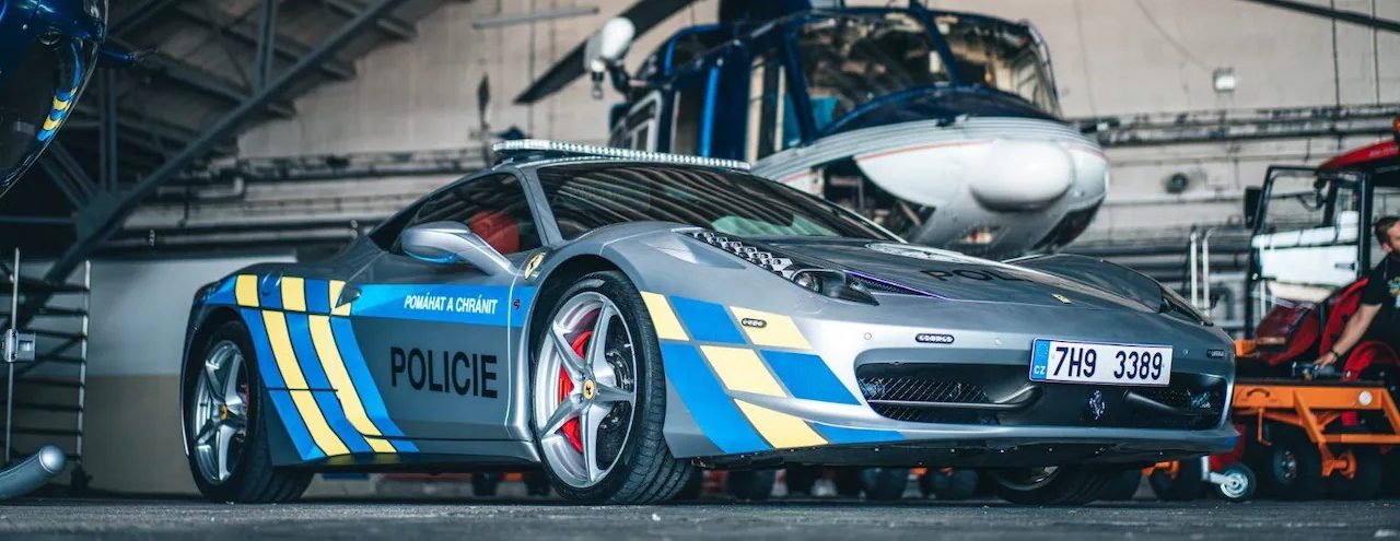 ferrari 458 policja czechy