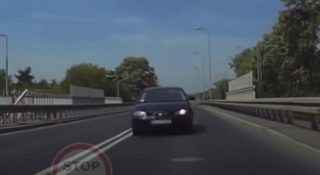 kolizja na wiadukcie
