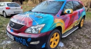 pomalowany lexus rx