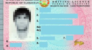 fałszywe prawo jazdy Tadżykistan