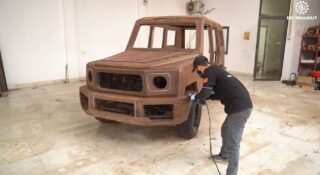 Narzekasz na sztuczne drewno w samochodach? Ten Mercedes klasy G jest dla ciebie