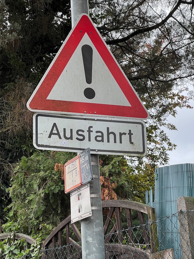 znak Ausfahrt 