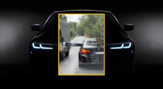 BMW za bardzo szło bokiem. Doceńmy chociaż awaryjne oświetlenie