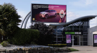 Renault Tesla billboard