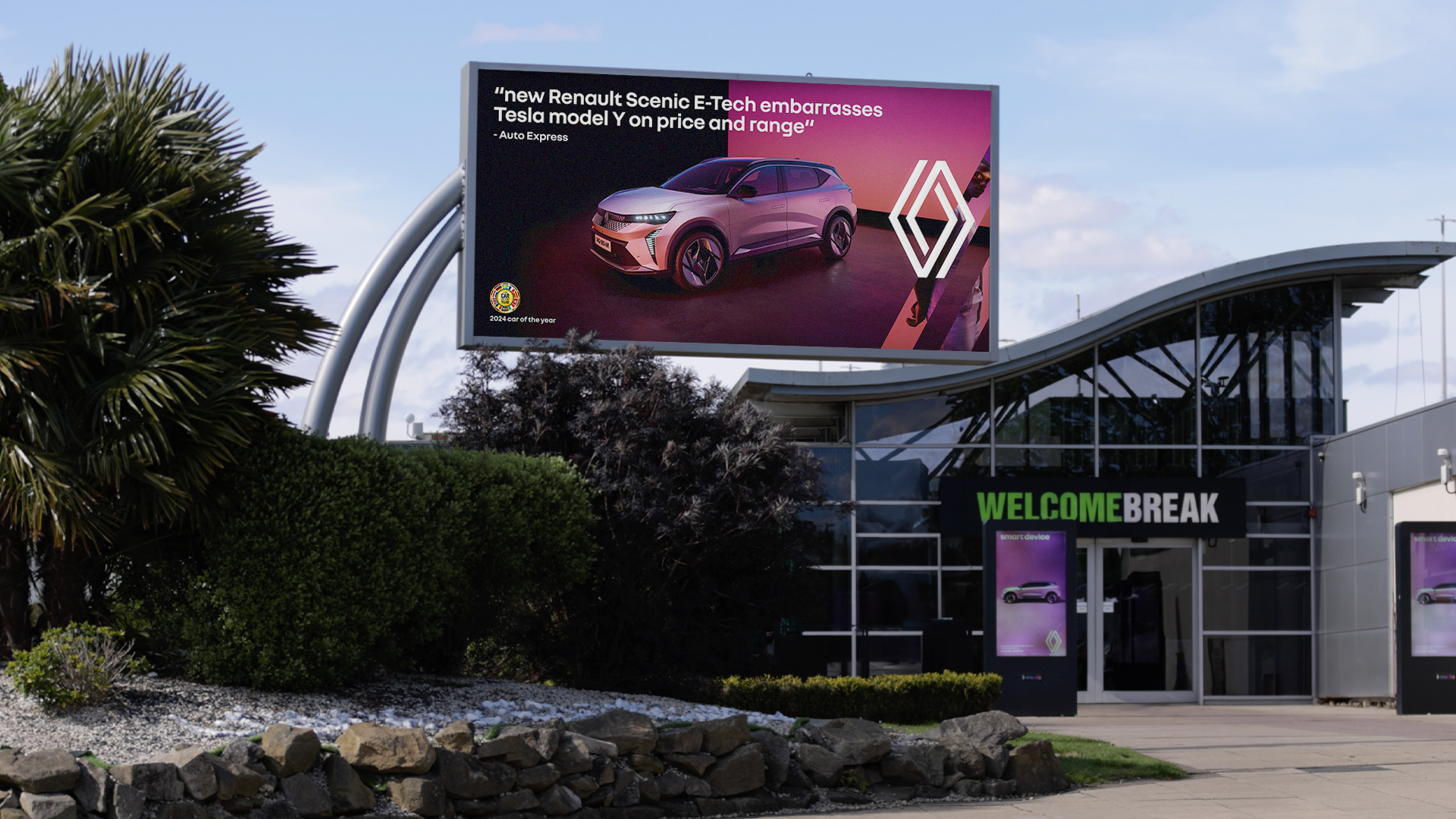 Renault Tesla billboard