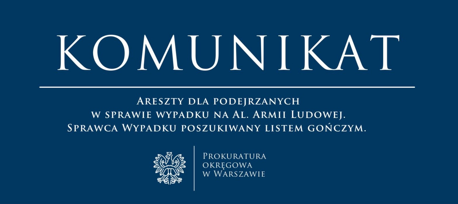 Poszukiwany Łukasz Żak. Prokuratura szuka sprawcy śmiertelnego wypadku na al. Armii Ludowej w Warszawie