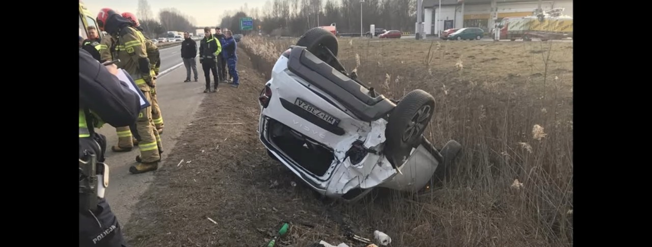 wypadek hamowanie ucieczka