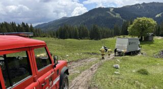 Polski busiarz utknął w Alpach. Zostawił Iveco i poszedł na górską wędrówkę