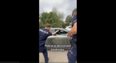 Brawurowa interwencja policji. Straty: zastrzelona opona i ranny policjant
