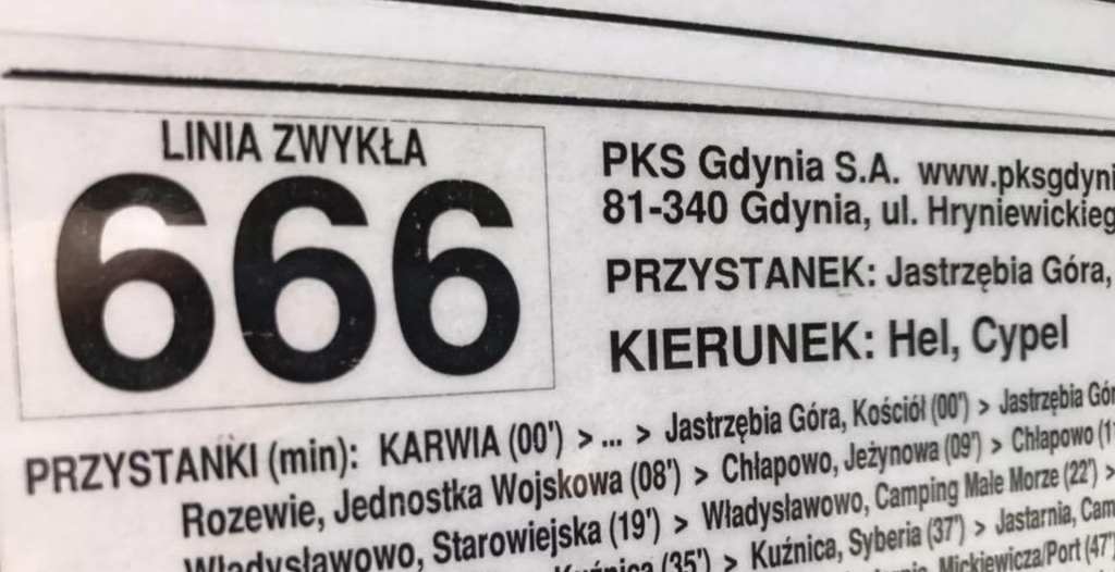 „Autobusowa Linia 666 na Hel godzi w chrześcijański porządek państwa polskiego”