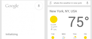 Google Now ICS