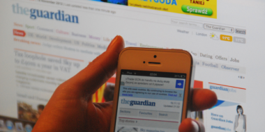Między 6 a 7 rano więcej osób czyta Guardiana na smartfonach aniżeli na komputerze